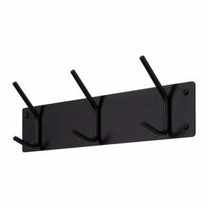 Fekete fém fali fogas 40 cm Fusion – Spinder Design kép