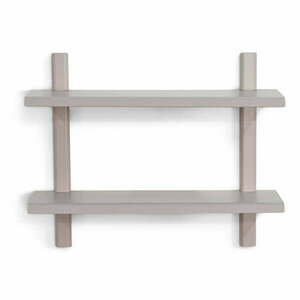 Szürkésbarna többszintes fém fali polc 60 cm Hola – Spinder Design kép