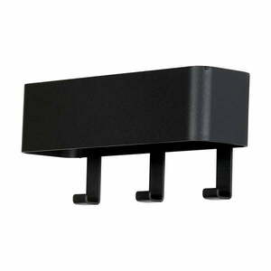 Fekete fém fali fogas polccal 27 cm Dax Play – Spinder Design kép