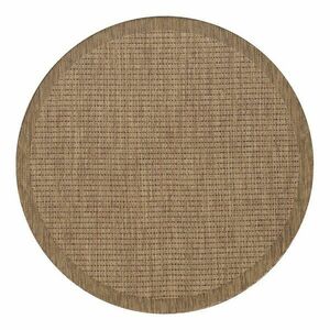 Natúr színű kerek kültéri-beltéri szőnyeg ø 120 cm Giza 1410 – Ayyildiz Carpets kép