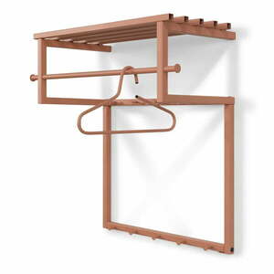 Lazacszínű fém fali fogas polccal 76 cm Rizzoli – Spinder Design kép