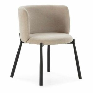 Bézs kárpitozott étkezőfotel szett 2 db-os Ginny – MOME kép