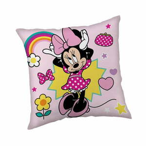 Fleece gyerek párna 40x40 cm Minnie "Smile" – Jerry Fabrics kép