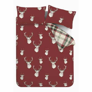 Munro Stag piros ágyneműhuzat, 135 x 200 cm - Catherine Lansfield kép