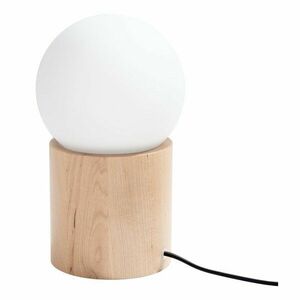 Fehér-natúr színű asztali lámpa üveg búrával (magasság 21 cm) Surtur – Sollux kép