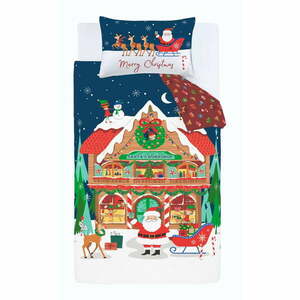 Egyszemélyes ágyneműhuzat 135x200 cm Santa's Workshop – Catherine Lansfield kép