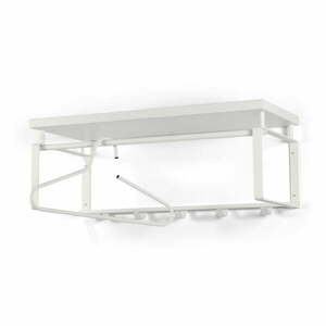 Fehér fém fali fogas polccal 70 cm Rex – Spinder Design kép