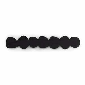 Fekete fém fali fogas polccal 80 cm Tumulo – Spinder Design kép