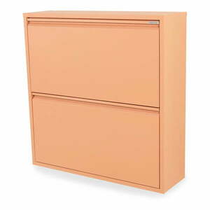 Lazacszínű fém billenő ajtós cipőtartó 75x77, 5x22, 5 cm Billy – Spinder Design kép