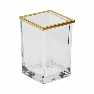 Aranyszínű üveg fogkefetartó pohár Soanet – Kave Home kép