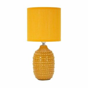 Mustársárga kerámia asztali lámpa textil búrával (magasság 30, 5 cm) Points – Mauro Ferretti kép