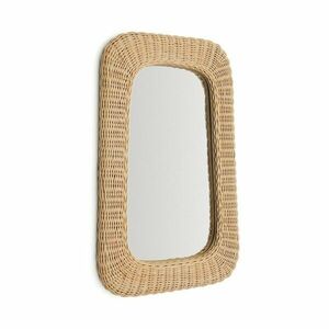Fali tükör rattan kerettel 38x59 cm Zilna – Kave Home kép