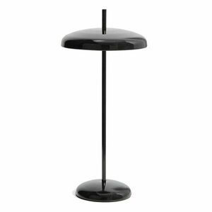 Fekete LED dimmelhető asztali lámpa fém búrával (magasság 35 cm) Porte – Kave Home kép