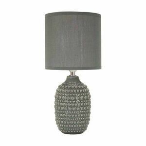 Szürke kerámia asztali lámpa textil búrával (magasság 30, 5 cm) Points – Mauro Ferretti kép