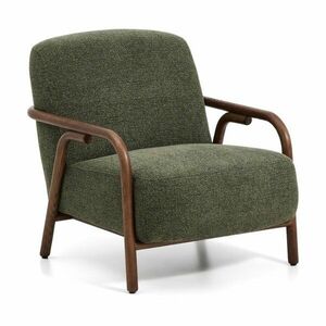 Sötétzöld zsenília fotel Sylo – Kave Home kép