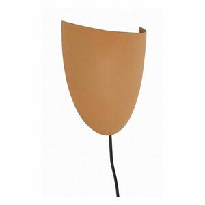 Terrakotta színű konnektorhoz csatlakoztatható fali lámpa Nibla – Kave Home kép