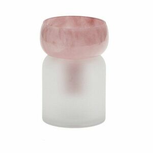 Rózsaszín üveg váza (magasság 19 cm) Kelse – Kave Home kép