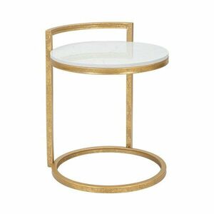 Kerek tárolóasztal márvány asztallappal ø 40, 5 cm Round Marble – Mauro Ferretti kép