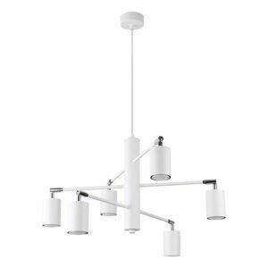 Fehér fém függőlámpa Virta – Sollux kép