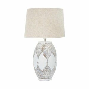 Bézs asztali lámpa textil búrával (magasság 67 cm) Atene – Mauro Ferretti kép