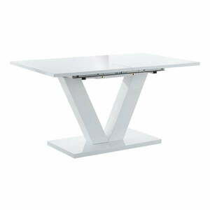 Fényes bővíthető étkezőasztal hosszabbító asztallappal 90x140 cm Aaron – Støraa kép