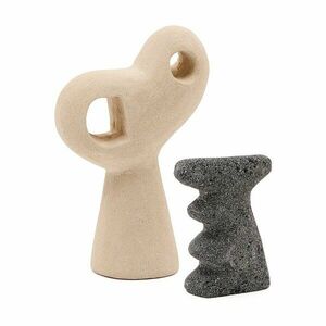 Kő szobor készlet 2 db-os (magasság 23 cm) Arif – Kave Home kép