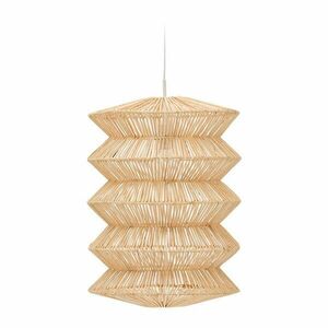 Natúr színű függőlámpa rattan búrával Dakit – Kave Home kép
