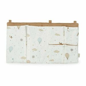 Elefántcsont színű bio pamut zsebes tároló kiságyra 42 cm Dreamland – Cam Cam Copenhagen kép