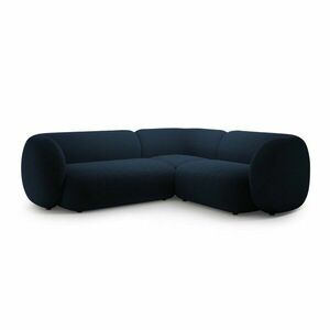 Kék bársony sarokkanapé (jobb oldali-L alakú) Kate – Micadoni kép