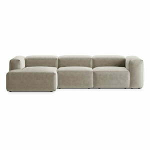 Bézs sarokkanapé (bal oldali-heverő résszel) Bergamo – Cosmopolitan Design kép