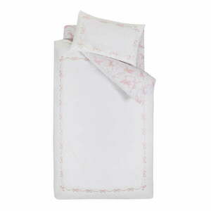 Fehér egyszemélyes ágyneműhuzat 135x200 cm Bow Embroidery – Catherine Lansfield kép