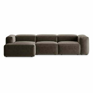 Barna sarokkanapé (bal oldali-heverő résszel) Bergamo – Cosmopolitan Design kép
