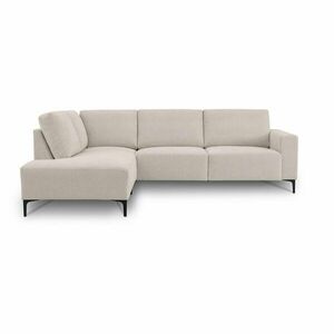Bézs zsenília sarokkanapé (bal oldali-L alakú) Fabian – Scandic kép