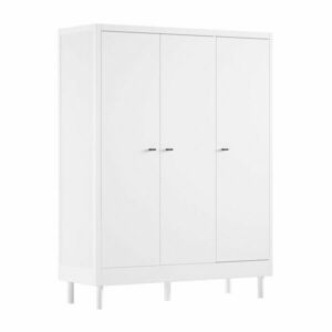 Fehér bükkfa gyerek ruhásszekrény 146x190x55 cm Forrest – Vipack kép