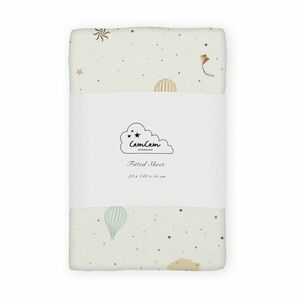 Elefántcsont színű gumis bio pamut gyerek lepedő babaágyhoz 70x140 cm Dreamland – Cam Cam Copenhagen kép