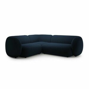 Kék bársony sarokkanapé (bal oldali-L alakú) Kate – Micadoni kép