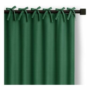 Sötétzöld dimout (részleges sötétítő) függöny 140x250 cm Carli Tie – Restilo kép