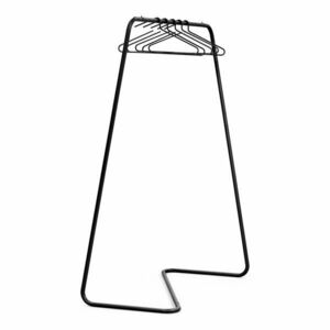 Fekete acél ruhatartó állvány 118x160x57 cm Hang-On – Spinder Design kép