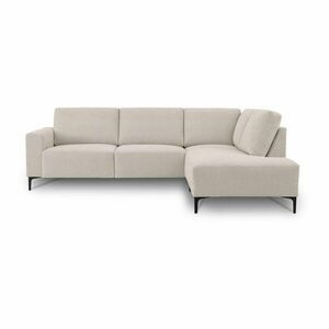 Bézs zsenília sarokkanapé (jobb oldali-L alakú) Fabian – Scandic kép