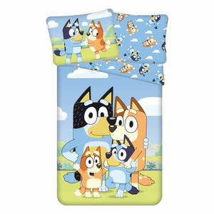 Egyszemélyes pamut gyerek ágyneműhuzat 140x200 cm Bluey – Jerry Fabrics kép