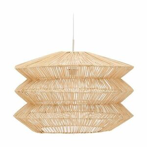 Natúr színű függőlámpa rattan búrával Dakit – Kave Home kép