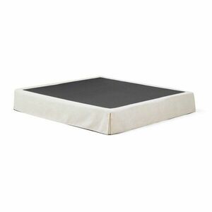 Fehér kárpitozott franciaágy ágytámla nélkül 180x200 cm Jaira – Kave Home kép