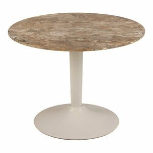 Barna kerek dohányzóasztal kerámia asztallappal ø 60 cm Malta – Actona kép