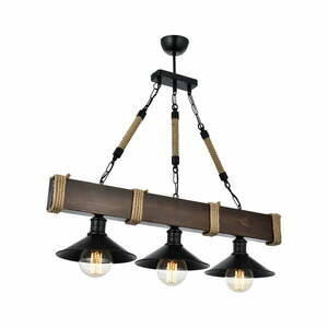 Sötétbarna függőlámpa fém búrával Kütük Ceviz – Opviq lights kép