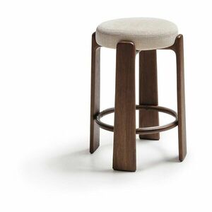 Bézs-sötét natúr színű kőrisfa bárszék (ülésmagasság 75 cm) Granite – Kave Home kép