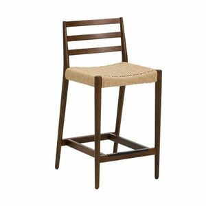 Barna-natúr színű tölgyfa bárszék (ülésmagasság 65 cm) Analy – Kave Home kép