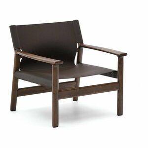 Sötétbarna bőr fotel Jan – Kave Home kép