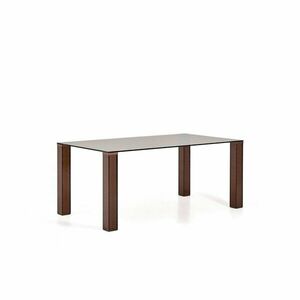 Üveg étkezőasztal 90x160 cm Adularia – Kave Home kép