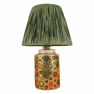 Zöld asztali lámpa papír zsinór búrával (magasság 38 cm) Alev – Opviq lights kép