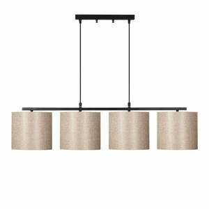 Fekete függőlámpa textil búrával Baston – Opviq lights kép